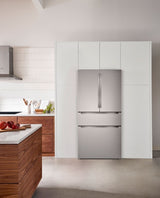 BOSCH 800 Series French Door Bottom Mount Refrigerator  36'' Easy clean stainless steel B36CL80ENS - Stainless steel (with anti-fingerprint) (B36CL80ENS)