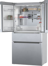 BOSCH 800 Series French Door Bottom Mount Refrigerator  36'' Easy clean stainless steel B36CL80ENS - Stainless steel (with anti-fingerprint) (B36CL80ENS)