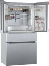 BOSCH 800 Series French Door Bottom Mount Refrigerator  36'' Easy clean stainless steel B36CL80ENS - Stainless steel (with anti-fingerprint) (B36CL80ENS)