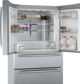 BOSCH 800 Series French Door Bottom Mount Refrigerator 36'' Easy clean - Stainless steel (with anti-fingerprint) (B36CL80SNS)