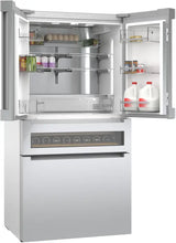 BOSCH  800 Series French Door Bottom Mount Refrigerator, Glass door 36'' Brushed steel - Stainless Steel (B36CL81ENG)