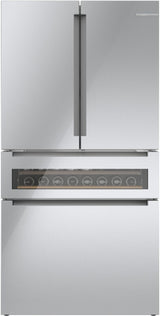 BOSCH 800 Series French Door Bottom Mount Refrigerator, Glass door 36'' - Stainless Steel (B36CL81ENG)