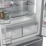 BOSCH 800 Series French Door Bottom Mount Refrigerator 36'' Easy clean - Stainless steel (with anti-fingerprint) (B36CT80SNS)