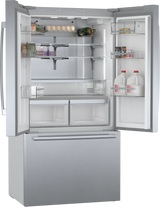 BOSCH  800 Series French Door Bottom Mount Refrigerator 36'' Brushed steel - Stainless Steel (B36CT80SNS)