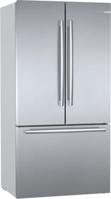 BOSCH  800 Series French Door Bottom Mount Refrigerator 36'' Brushed steel - Stainless Steel (B36CT80SNS)