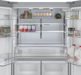 BOSCH 800 Series French Door Bottom Mount Refrigerator 36'' Easy clean - Stainless steel (with anti-fingerprint) (B36CT80SNS)