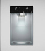 BOSCH 36" 100 Series, 3-Door, Standard Depth, External ice/water, Recessed handle, Stainless Steel - Stainless steel (with anti-fingerprint) (B36FD10ENS)