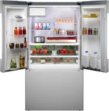 BOSCH  100 Series French Door Bottom Mount Refrigerator 36'' Brushed steel - Stainless Steel (B36FD10ENS)