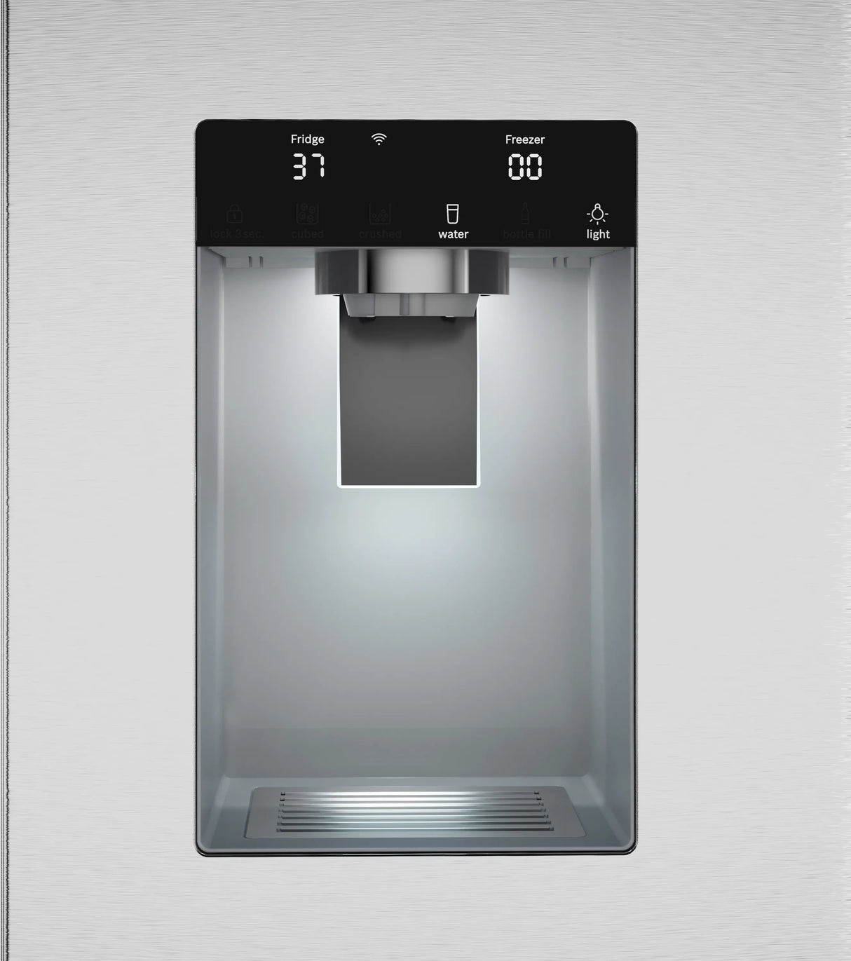 BOSCH 36" 500 Series, 3-Door, Standard Depth, External ice/water, Stainless Steel, 70" - Stainless steel (with anti-fingerprint) (B36FD52SNS)