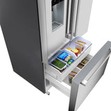 BOSCH 36" 500 Series, 3-Door, Standard Depth, External ice/water, Stainless Steel, 70" - Stainless steel (with anti-fingerprint) (B36FD52SNS)