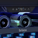 BRISAS  Single Zone Beverage Cooler - Stainless & Glass (BBV24C01AG)