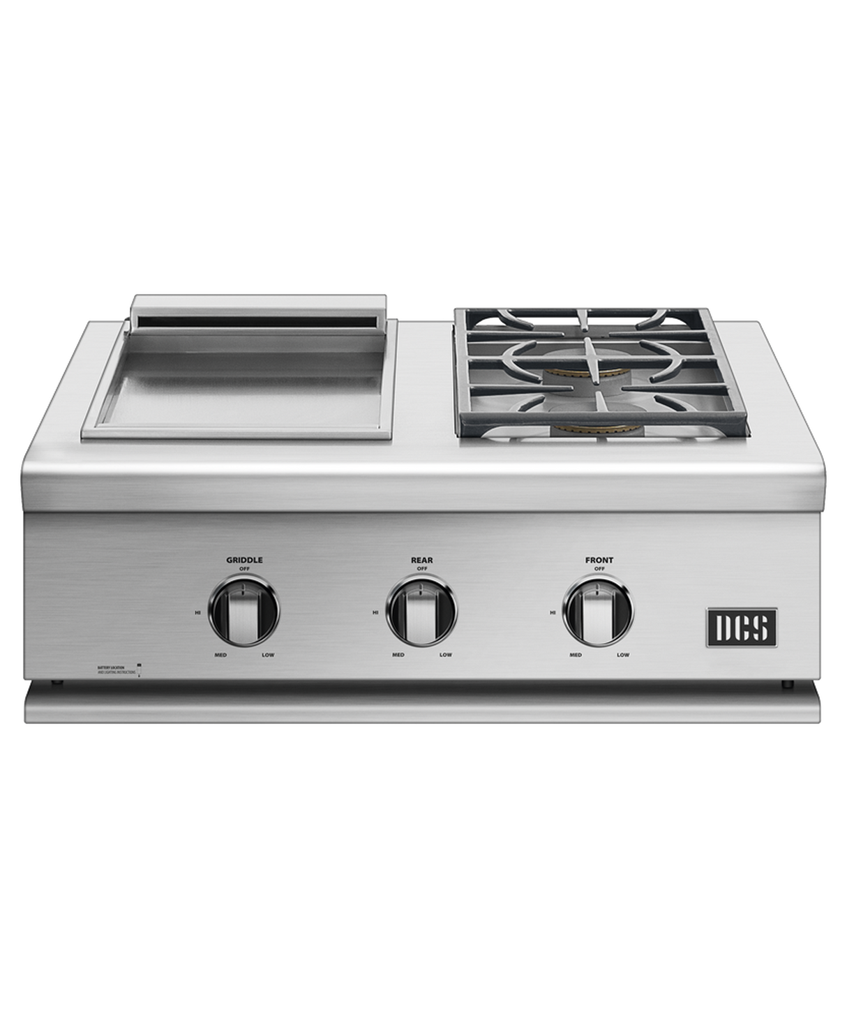 DCS  30" Series 7 Double Side Burner/ Griddle, Natural Gas - Stainless Steel (BFGC30BGDN)