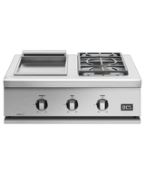 DCS  30" Series 7 Double Side Burner/ Griddle, Natural Gas - Stainless Steel (BFGC30BGDN)