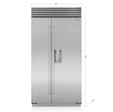 SUB-ZERO  42" Classic Side-by-Side Refrigerator/Freezer with Dispenser - Other (BI42SDSTH)