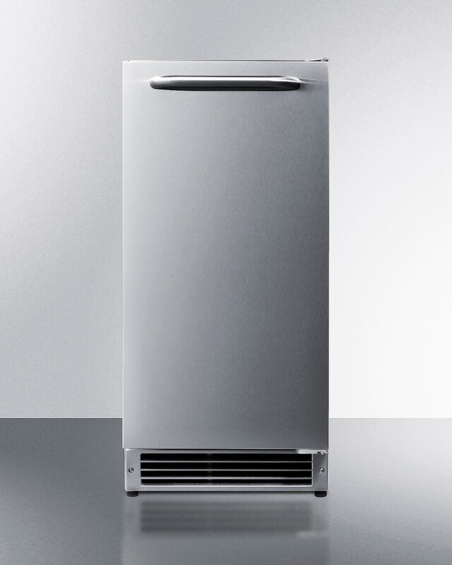 Summit  25 lb. Drain-Free Icemaker, ADA Compliant - Stainless Steel (BIM26H32)