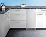 Summit Built-In Outdoor 50 lb. Clear Icemaker, ADA Compliant - Stainless Steel (BIM47OSADA)