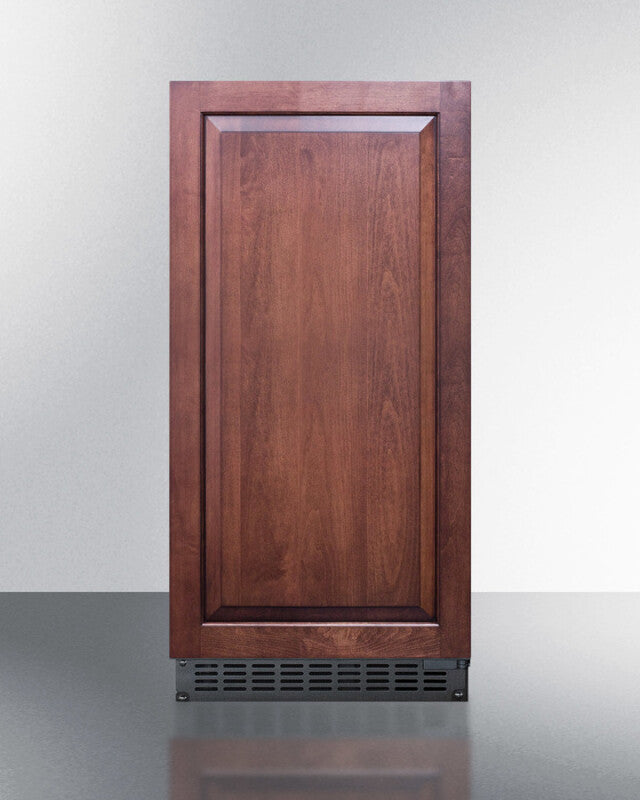 Summit 62 lb. Clear Outdoor/Indoor Icemaker (Panel Not Included) - Stainless Steel (BIM68OSPUMPIF)