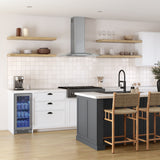 BRISAS  BMI Wall - Stainless & Glass (BMIE30DG)