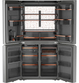 CAFE  Caf? 28.3 Cu. Ft. Smart Quad-door Refrigerator In Platinum Glass With Dual-dispense Autofill Pitcher - Platinum Glass (CAE28DM5TS5)