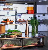 CAFE  Caf? 28.3 Cu. Ft. Smart Quad-door Refrigerator In Platinum Glass With Dual-dispense Autofill Pitcher - Platinum Glass (CAE28DM5TS5)