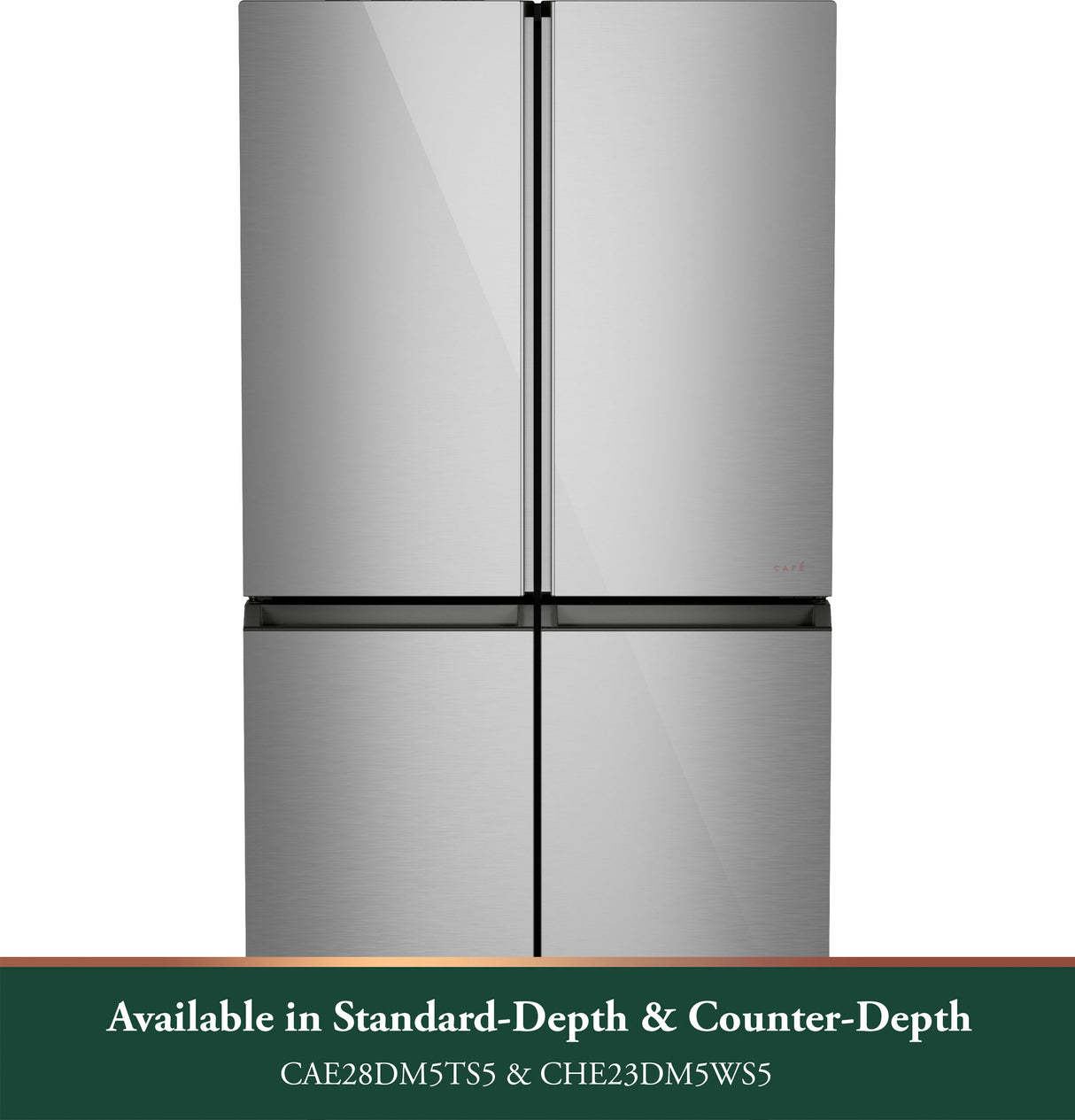 CAFE  Caf? 28.3 Cu. Ft. Smart Quad-door Refrigerator In Platinum Glass With Dual-dispense Autofill Pitcher - Platinum Glass (CAE28DM5TS5)