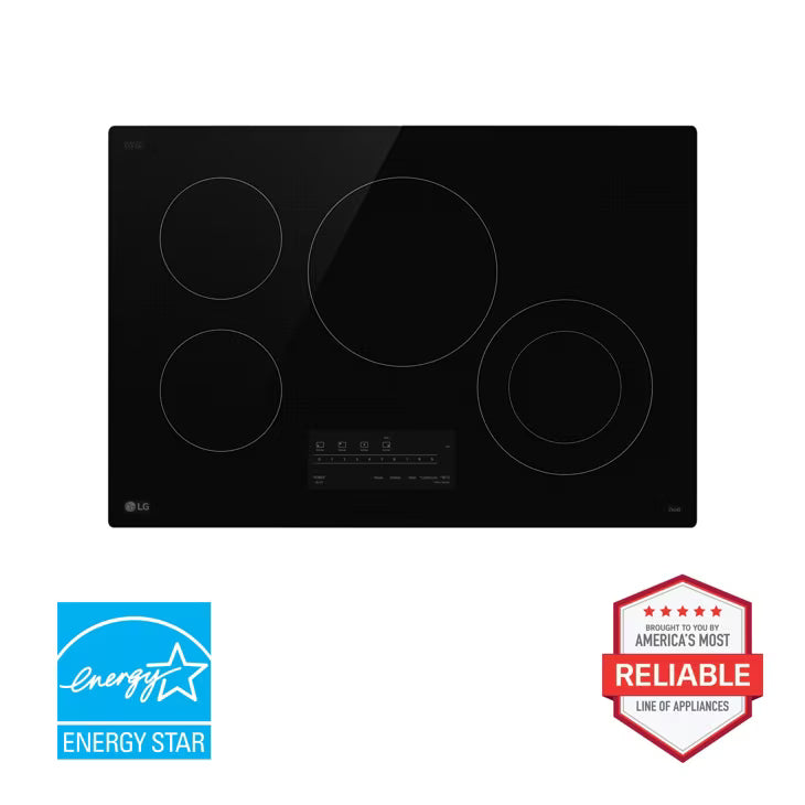 LG  30” Electric Cooktop With Ultraheat™ 2.5kw Element - Black (CBEW3013BE)