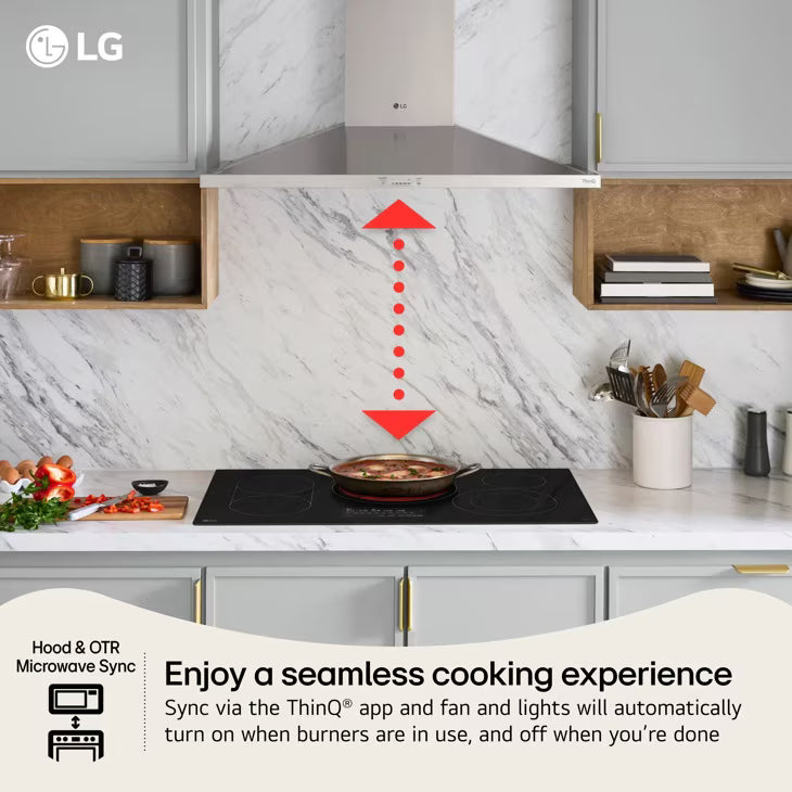 LG  30” Electric Cooktop With Ultraheat™ 2.5kw Element - Black (CBEW3013BE)