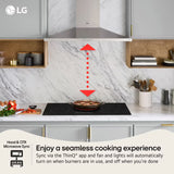 LG  30” Electric Cooktop With Ultraheat™ 2.5kw Element - Black (CBEW3013BE)