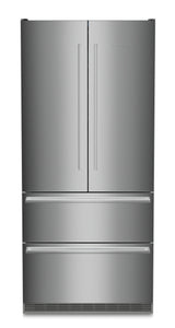 LIEBHERR  Refrigerator-Freezer Combination with BioFresh, left fix/right fix Hinged - Stainless (CBS2092G)