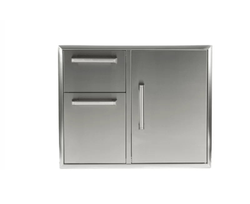 Coyote 31" Combination Storage: Door and Drawers Cabinet - Stainless Steel (CCD2DC31)