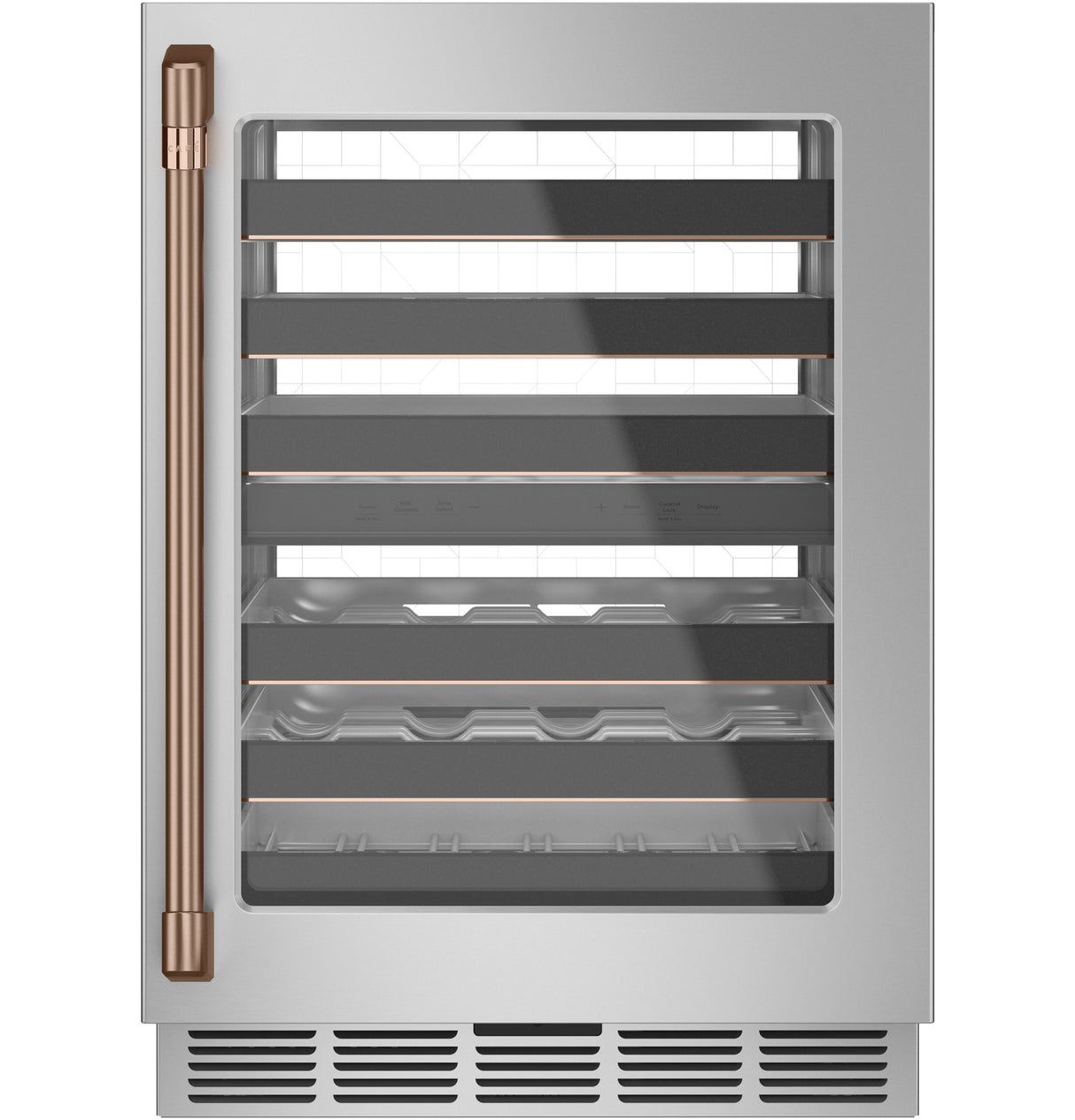CAFE  Caf? 46-bottle Dual Zone Wine Cooler - Stainless Steel (CCP06DP2PS1)