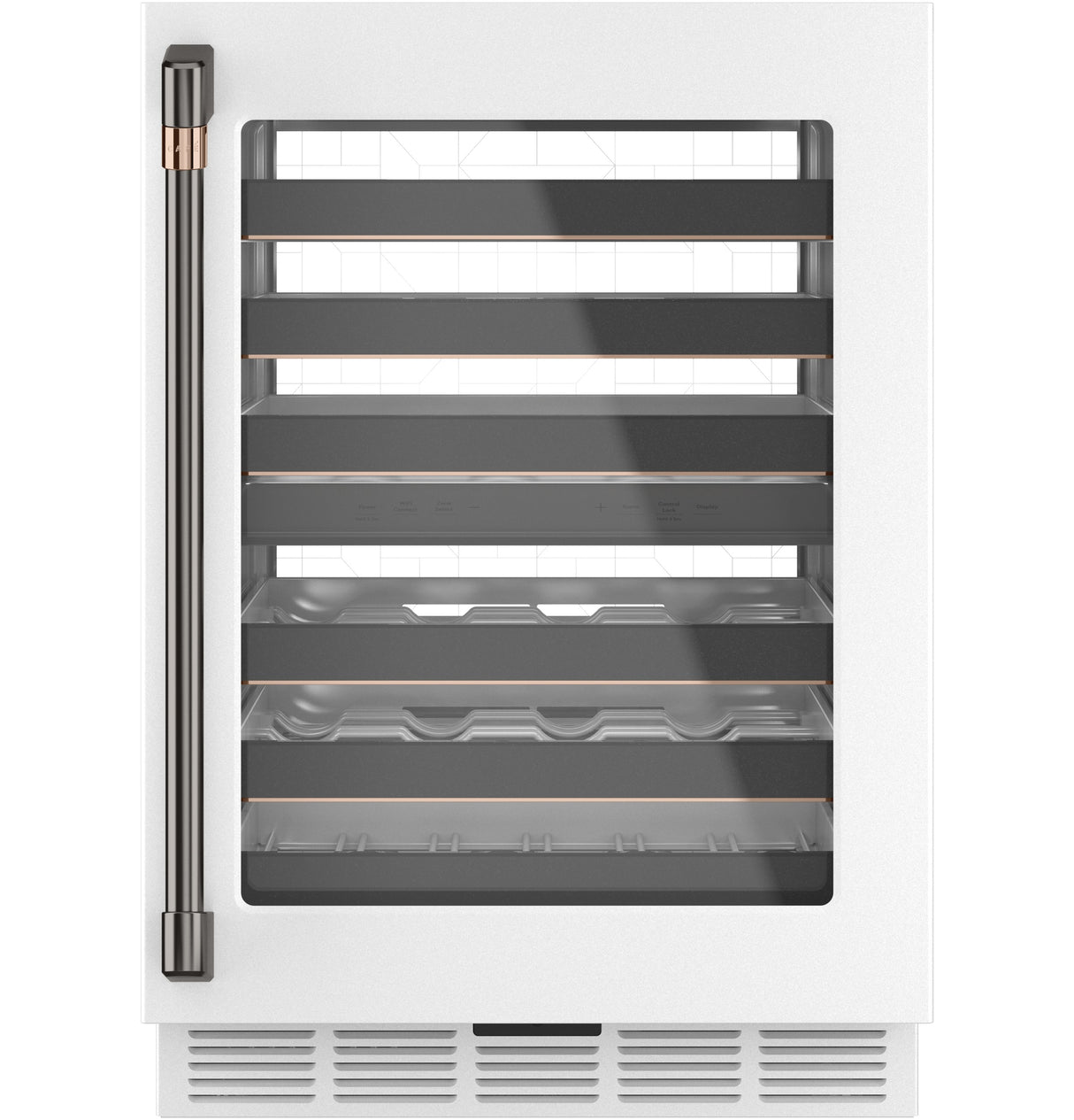 CAFE  Caf? 46-bottle Dual Zone Wine Cooler - Matte White (CCP06DP4PW2)