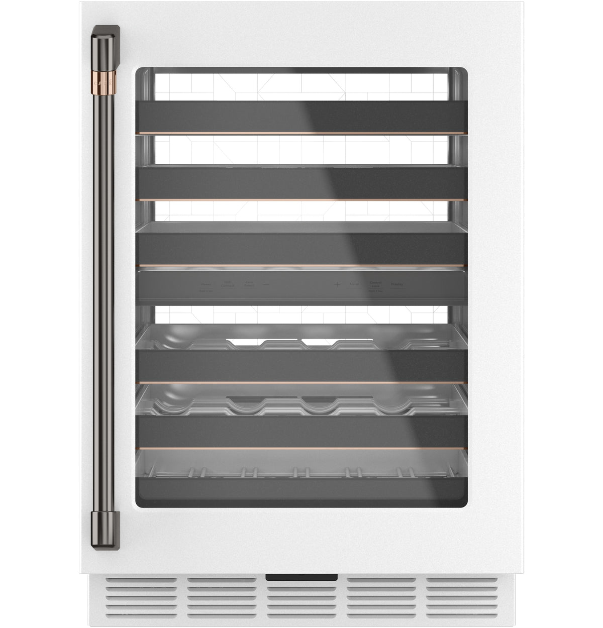 CAFE  Caf? 46-bottle Dual Zone Wine Cooler - Matte White (CCP06DP4PW2)