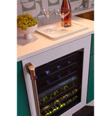 CAFE  Caf? 46-bottle Dual Zone Wine Cooler - Matte White (CCP06DP4PW2)