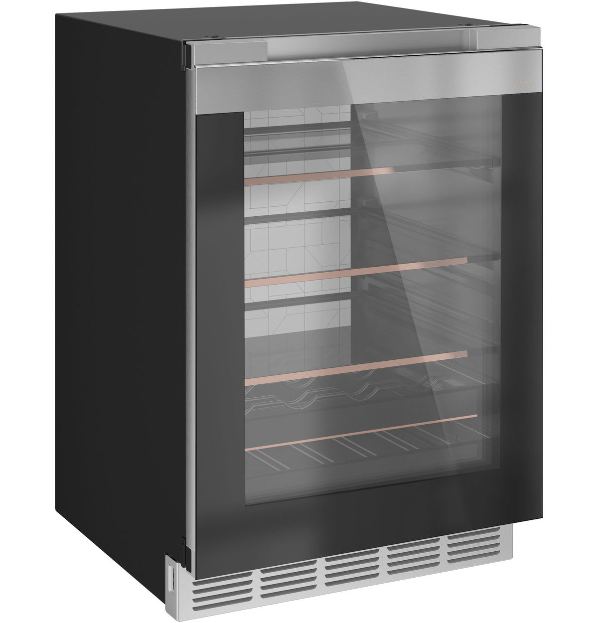 CAFE  Caf? 126-can Or 14-bottle Beverage Center In Platinum Glass - Platinum Glass (CCR06BM2PS5)