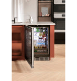 CAFE  CAF?™ Beverage Center in Platinum Glass - Platinum Glass (CCR06BM2PS5)