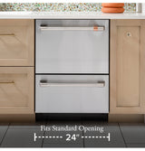Cafe  CAF?™ Dishwasher Double Drawer - Matte White (CDD420P4TW2)