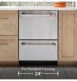 CAFE  Caf? Dishwasher Double Drawer - Matte White (CDD420P4TW2)
