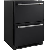 CAFE  Caf? 5.7 Cu. Ft. Built-in Dual-drawer Refrigerator - Matte Black (CDE06RP3ND1)