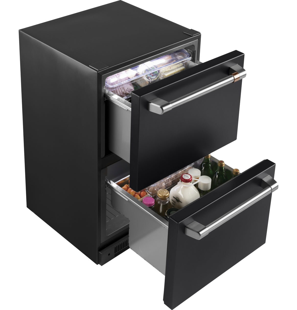 CAFE  Caf? 5.7 Cu. Ft. Built-in Dual-drawer Refrigerator - Matte Black (CDE06RP3ND1)