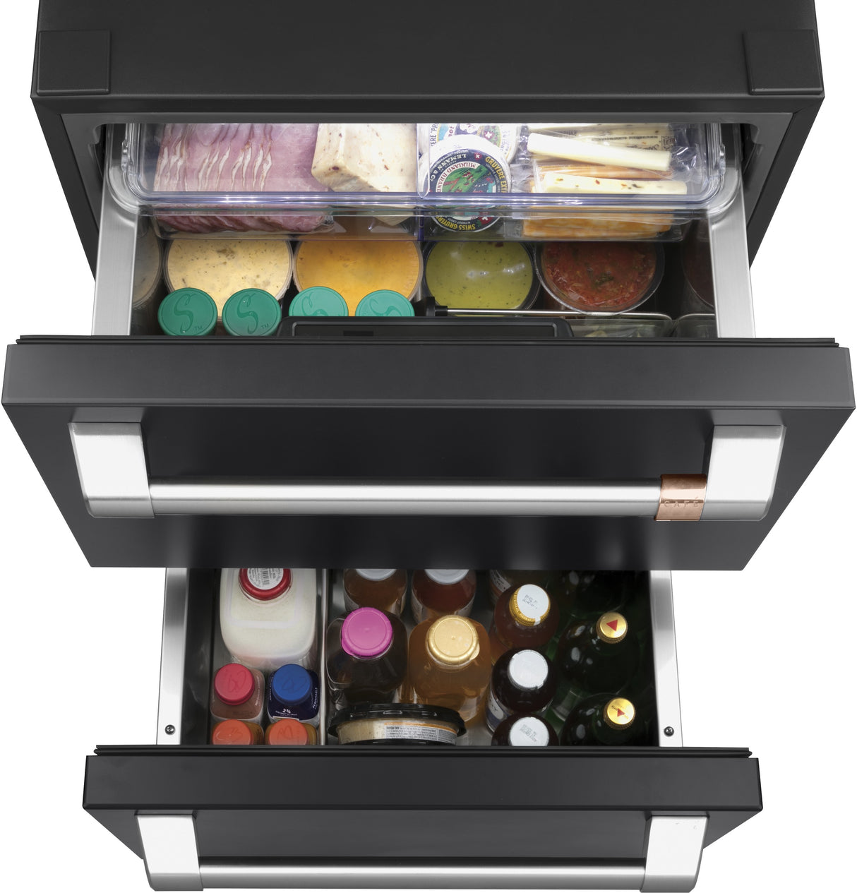 CAFE  Caf? 5.7 Cu. Ft. Built-in Dual-drawer Refrigerator - Matte Black (CDE06RP3ND1)