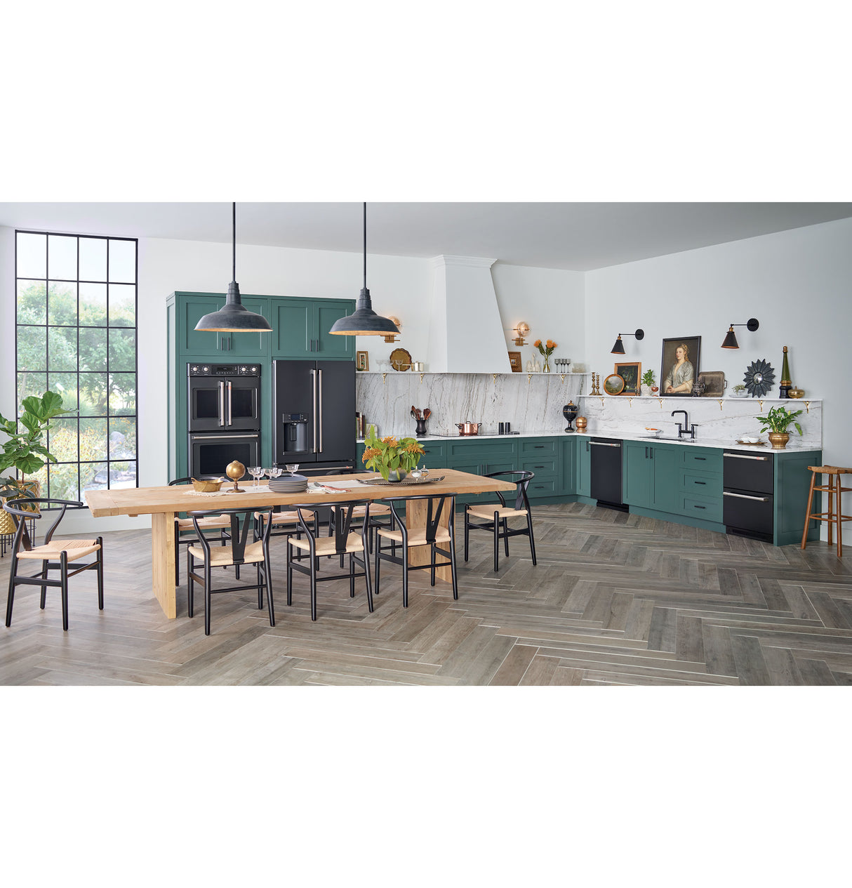 CAFE  Caf? 5.7 Cu. Ft. Built-in Dual-drawer Refrigerator - Matte Black (CDE06RP3ND1)