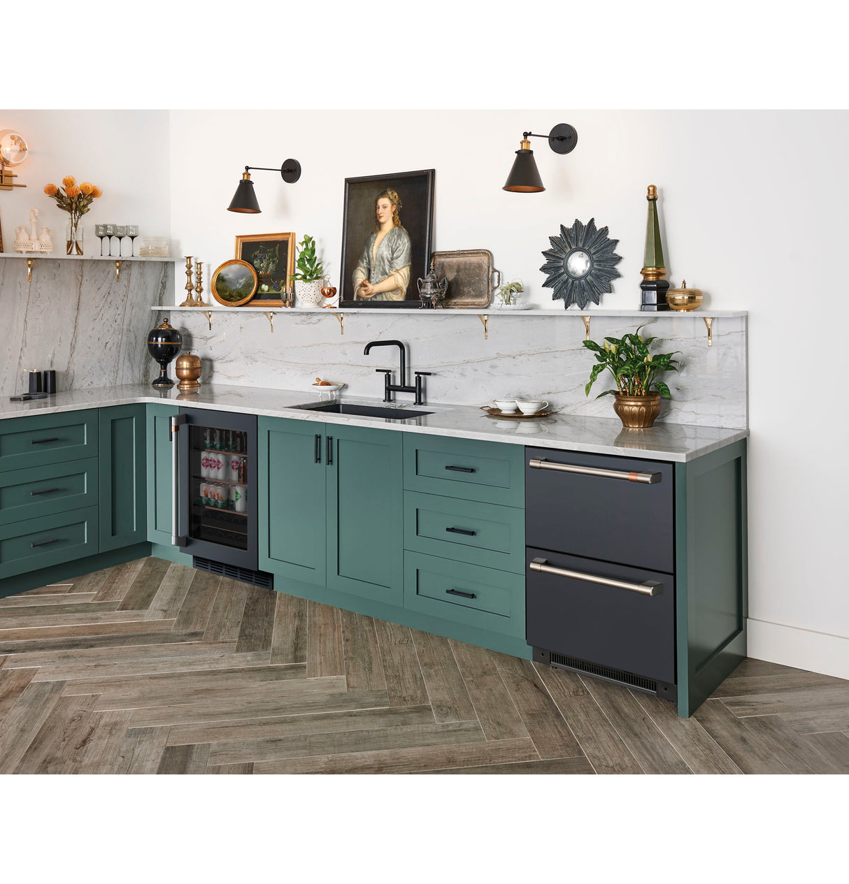 CAFE  Caf? 5.7 Cu. Ft. Built-in Dual-drawer Refrigerator - Matte Black (CDE06RP3ND1)