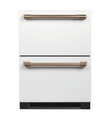 CAFE  Caf? 5.7 Cu. Ft. Built-in Dual-drawer Refrigerator - Matte White (CDE06RP4NW2)