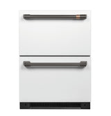 CAFE  Caf? 5.7 Cu. Ft. Built-in Dual-drawer Refrigerator - Matte White (CDE06RP4NW2)