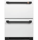 CAFE  Caf? 5.7 Cu. Ft. Built-in Dual-drawer Refrigerator - Matte White (CDE06RP4NW2)