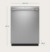 CAFE  Caf? Customfit Stainless Interior Dishwasher With Ultra Wash & Dry, 42 Dba - Stainless Steel (CDT828P2VS1)