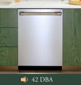 CAFE  Caf? Customfit Stainless Interior Dishwasher With Ultra Wash & Dry, 42 Dba - Stainless Steel (CDT828P2VS1)