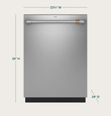 CAFE  Customfit Energy Star Stainless Interior Dishwasher With Ultra Wash & Dry, 42 Dba - Stainless Steel (CDT828P2VS1)