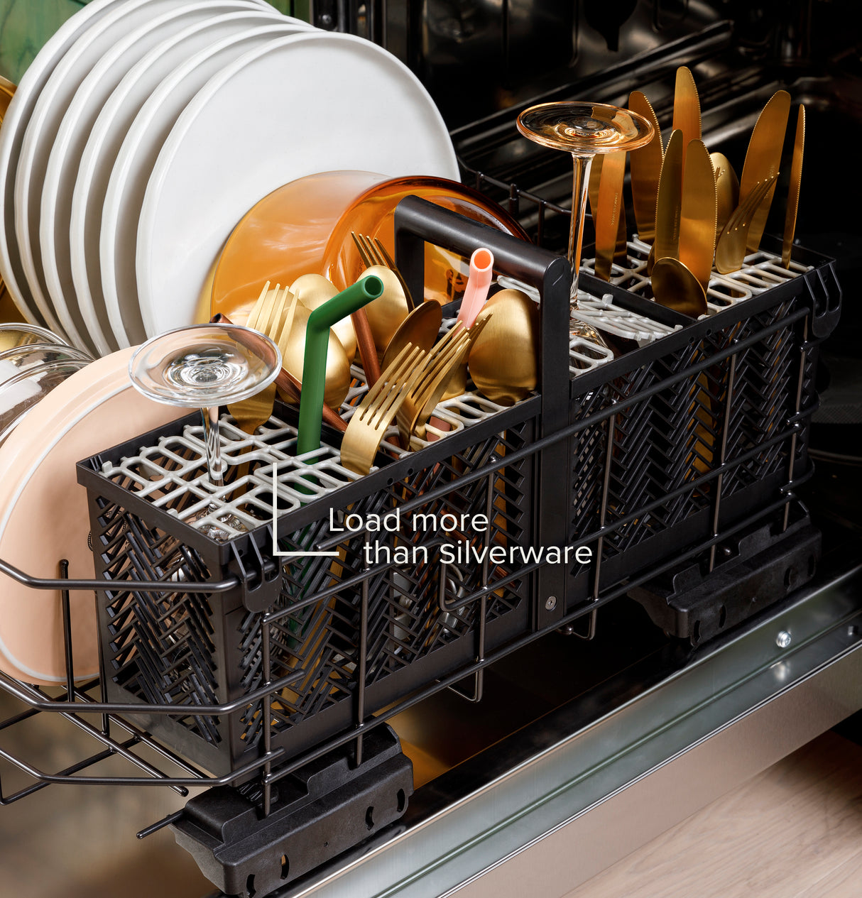 Cafe  CAF?™ CustomFit ENERGY STAR Stainless Interior Dishwasher with Ultra Wash & Dry, 42 dBA - Stainless Steel (CDT828P2VS1)